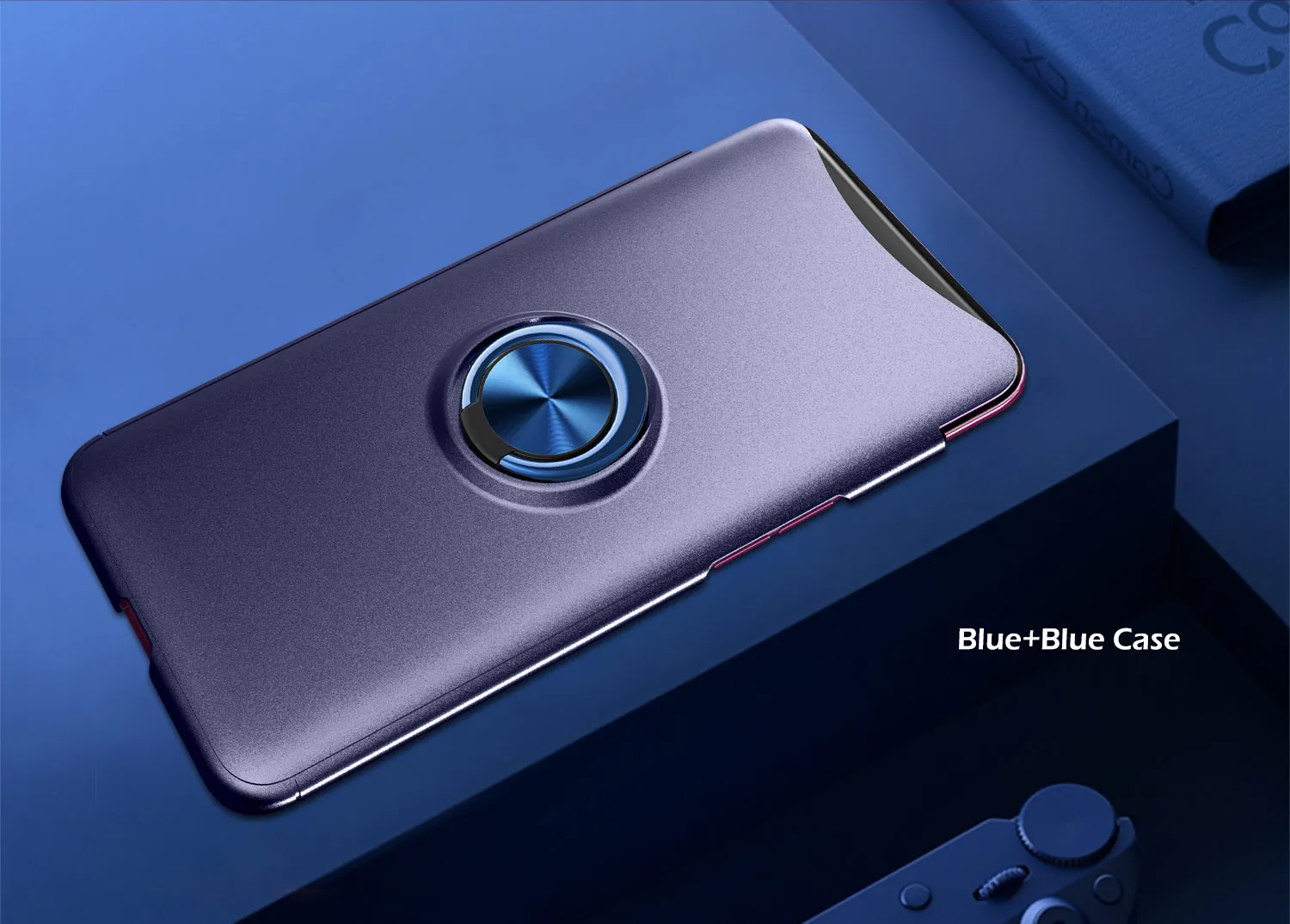 Blue Чехол для samsung Galaxy A80, роскошный защитный чехол с магнитным кольцом, противоударный чехол для samsung A80, SM-A805F корпус - Цвет: Blue