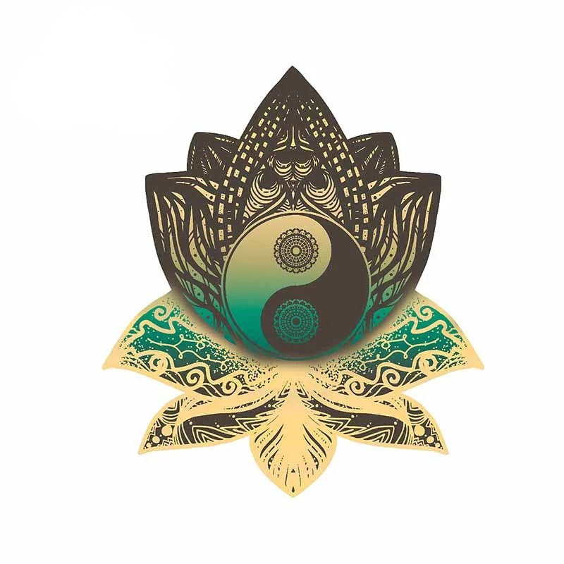 

Car Sticker Mandala Ying Yang Fine Car Stickers Car Accessories Decal Sunscreen Conditioner Fuel Tank Laptop Styling Decoration