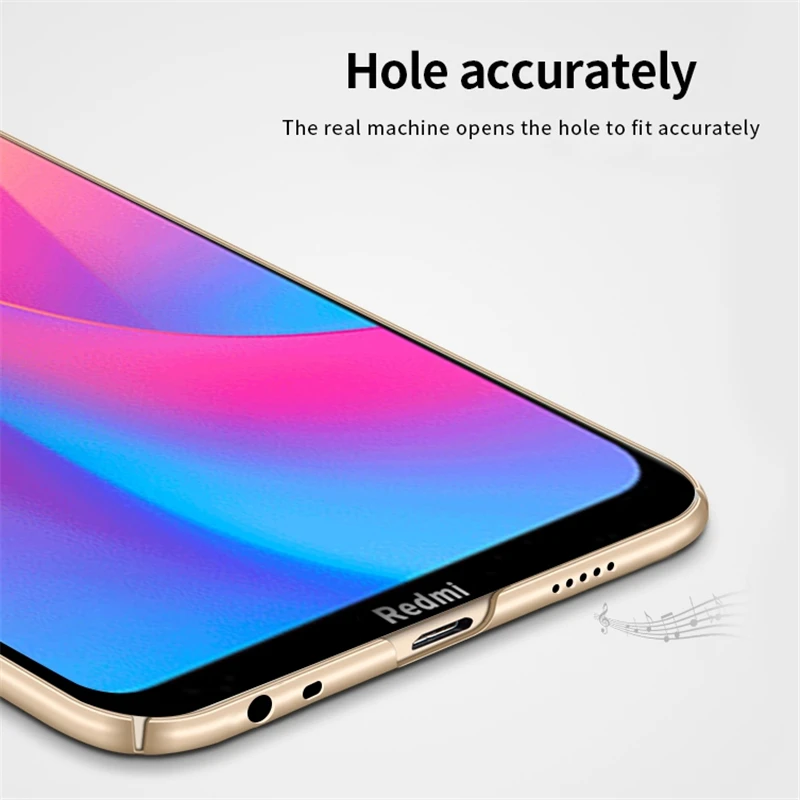 Для Xiaomi Redmi 8A чехол Роскошный ультра гладкий тонкий жесткий для телефона защитный