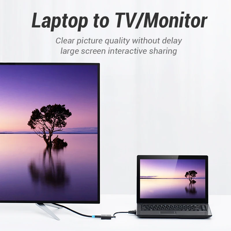 Vention преобразователь из vga в hdmi 1080P папа мама с аудио VGA HDMI Цифровой Аналоговый