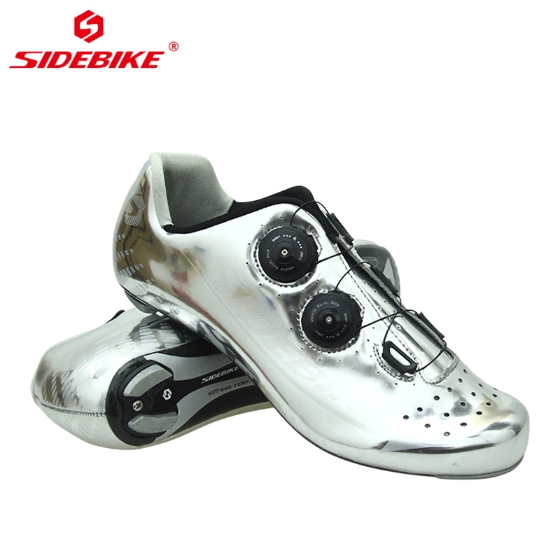 Murah Sepatu Bersepeda Jalan SIDEBIKE Pria Karbon Ultraringan Mengendarai Sepeda Kacamata Bicicleta Triatlon Antilembap Sepatu Balap Sepeda