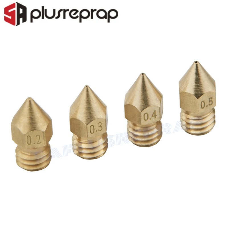 MK8 Nozzle Head Printer Extruder 0.2MM 0.3MM 0.4MM 0.5MM Nozzle Optional For For 1.75MM MK8 Makebot 3D Printer