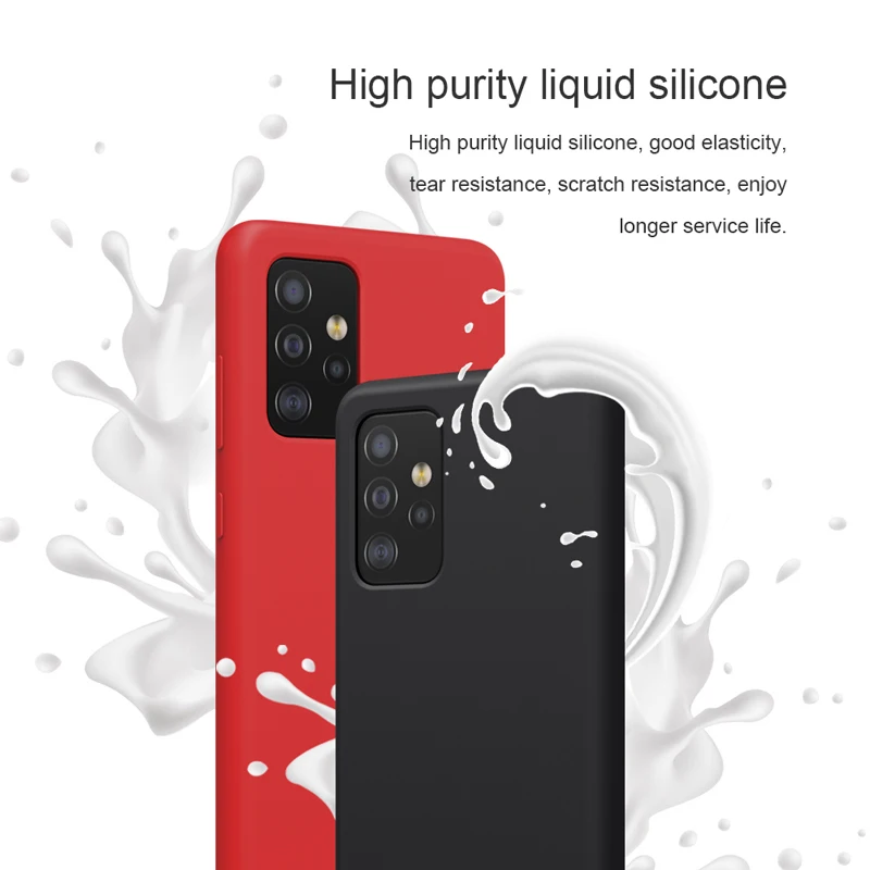 

For Samsung Galaxy A52 5G Case Nillkin Flex Pure Liquid Silicone Full Coverage Protection Phone Case for Galaxy A52 4G