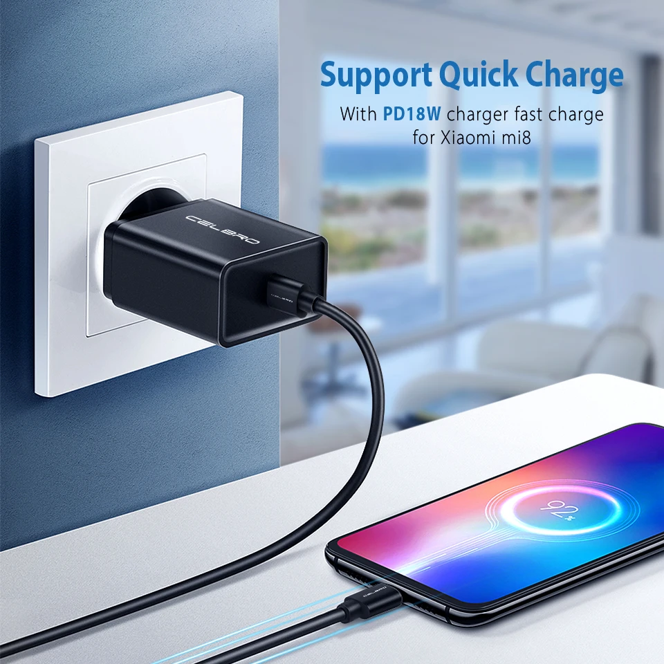 Кабель Usb PD Type C 0 3/0 5/2 метра кабель к супербыстрая зарядка QC4.0 для Samsung Galaxy S20 Ultra Note 10