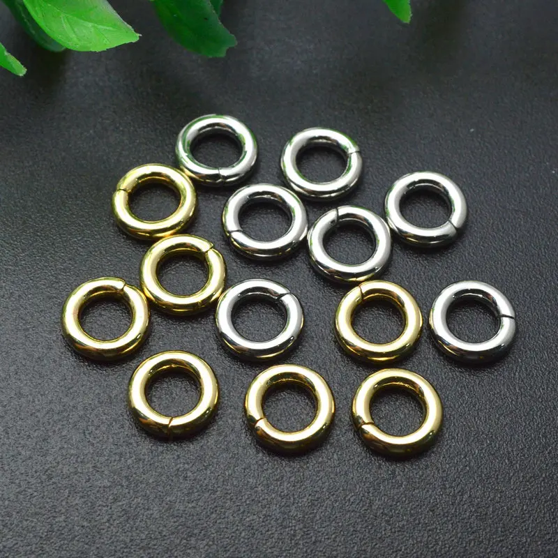 Customized Special Size 9mm Diameter Rough Circle Rings Gold Silver Plating 2mm Wire DIY Jewelry Making Findings 500pcs/lot
