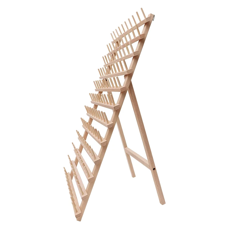 Складной деревянный держатель для резьбы 120 шпули конусные катушки стенд