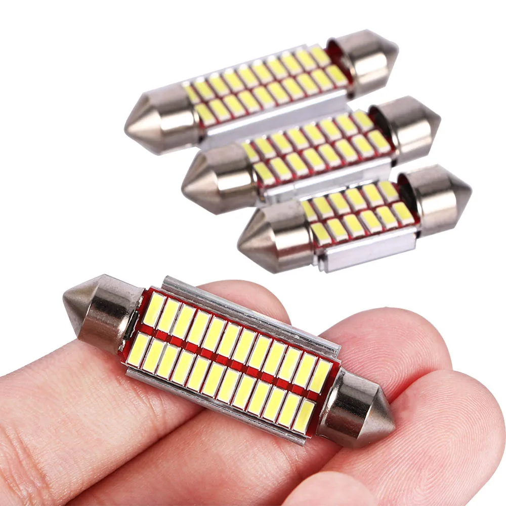 12SMD COB 16 SMD 4014 белый гирлянда двойной наконечник Автомобильный светодиодный