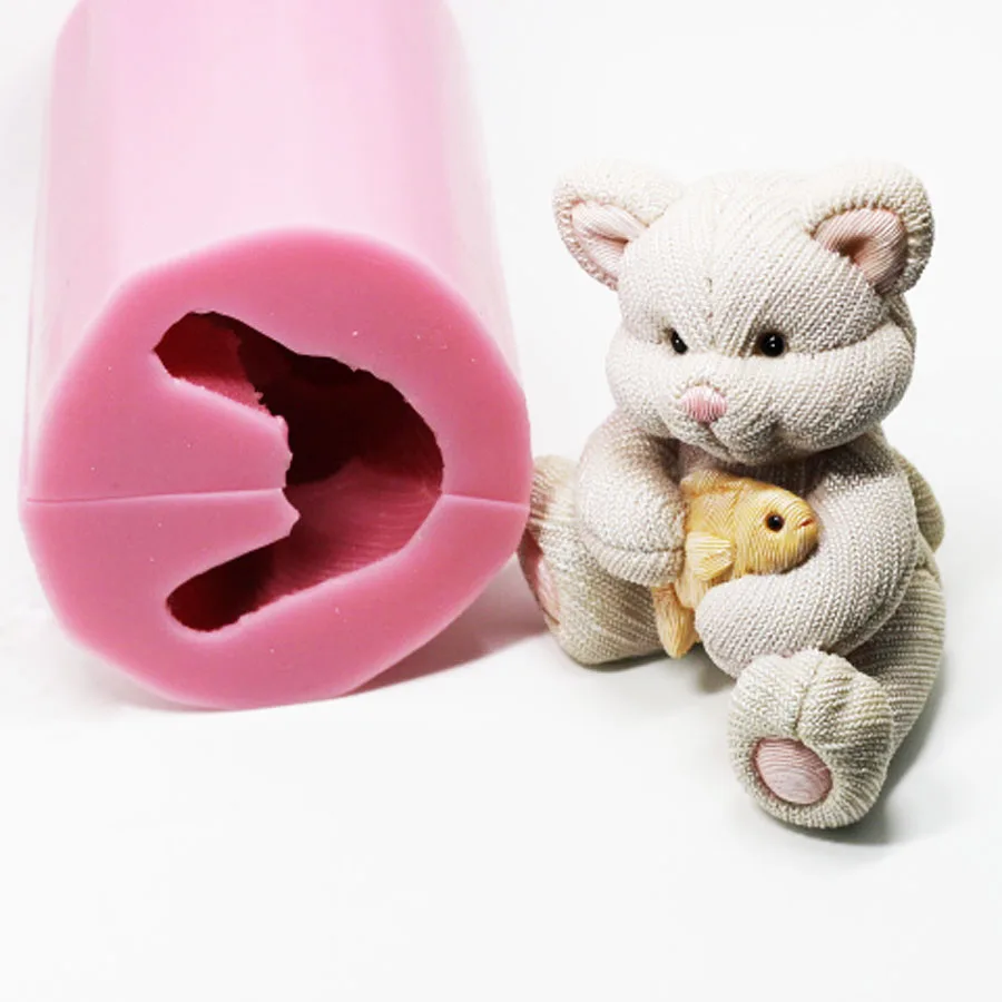 

LXYY эксклюзивные силиконовые формы для вязания кошачьей глины, свечи, тигровая смола, пластырь, силиконовая форма