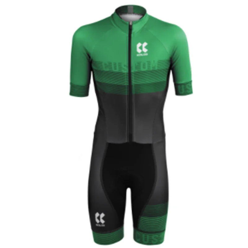 

Kalas Cycling Jersey Skinsuit Set Green Men Triathlon Suits Ropa Ciclismo Summer Pro Team Clothing Mountain bike Jumpsuit Hombre