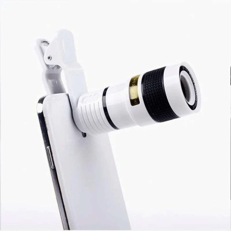 

Universal 8X8 Optical Zoom telescope Camera Lens Clip Mobile Phone Binoculars Telescope For All kinds of smart phones