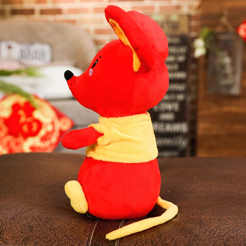 30 см Крыса плюшевая игрушка 2020 Новогодняя мышь крыса год талисман мягкие куклы