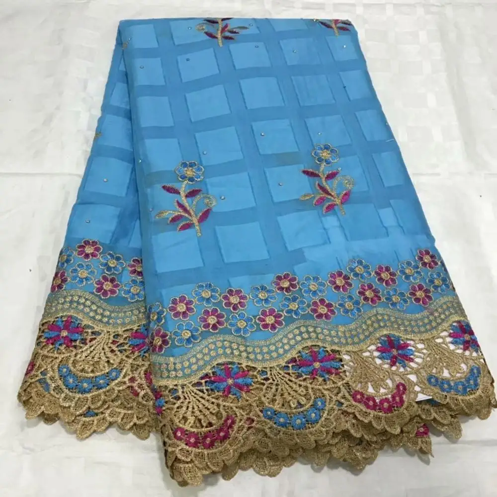 

5yards African Dry Lace Fabric Nigerian Cotton Lace Swiss Voile Lace In Switzerland For Man Women Party Dress F1QZMAY301