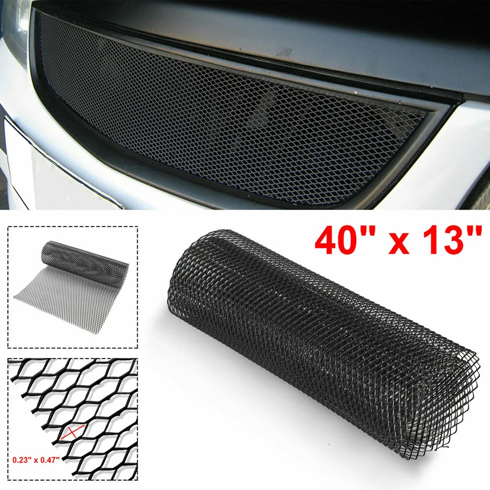 

Aluminum Mesh Grill Cover Net Hexagonal Diamond Car Bumper Fender Hood Vent Grille Net