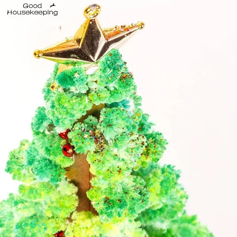 3 Types 14cm Magic Growing Christmas Tree DIY Fun Xmas Gift Toy for Adults Kids Home Festival Party Decor Props Mini | Дом и сад