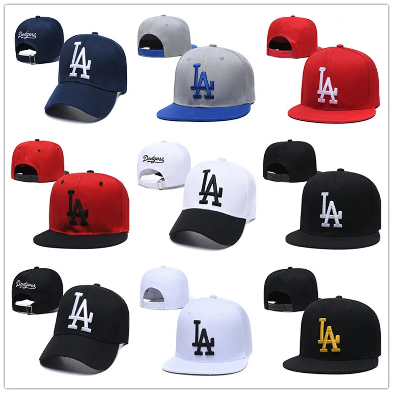 

2021 Lente Zomer La Black Cap Hoed Mannen Katoenen Baseball Caps Voor Mannen Vrouwen Botten Heren Caps Snapback Hip-hop Hoeden