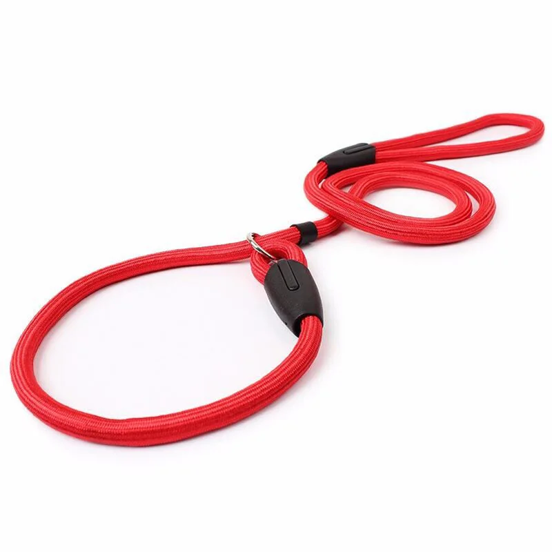 130cm Long 0.6cm Diameter Nylon Dog Leash Rolled Round Slip Lead collar Training 3 Colors | Дом и сад