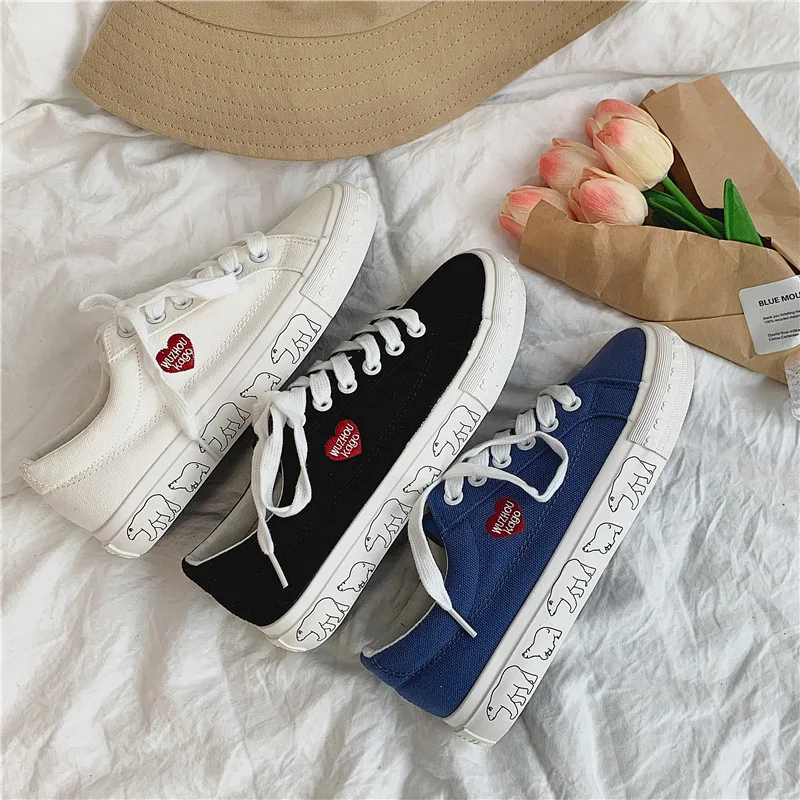 

Кеды женские с мультяшным принтом, низкие берцы, Повседневная дышащая обувь в Корейском стиле, маленькие белые, стильная женская обувь