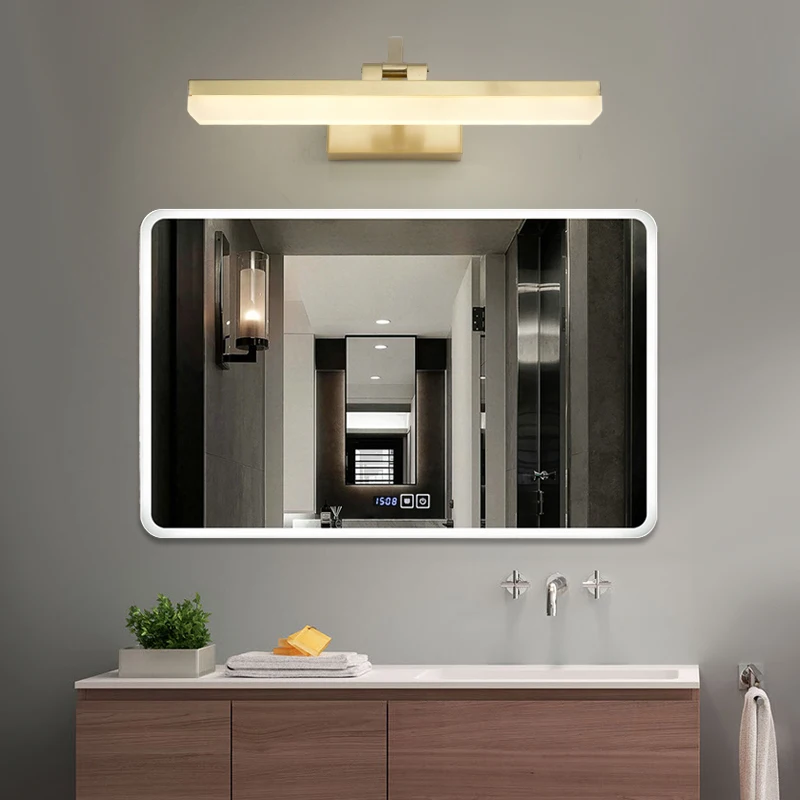 Роскошный светодиодный зеркальный светильник в скандинавском стиле для ванной