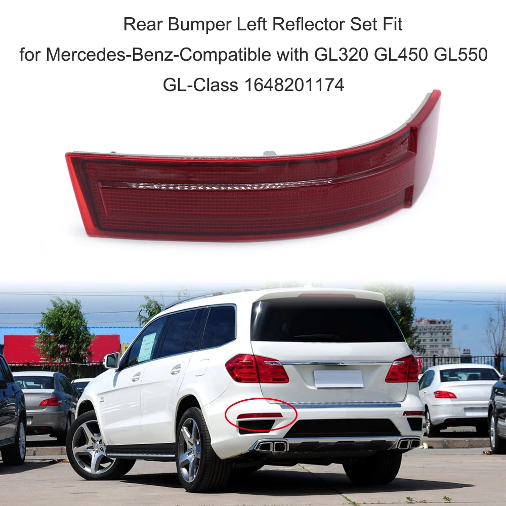 Задний бампер левый комплект отражателей подходит для Mercedes-Benz GL320 GL450 GL550 GL-Class