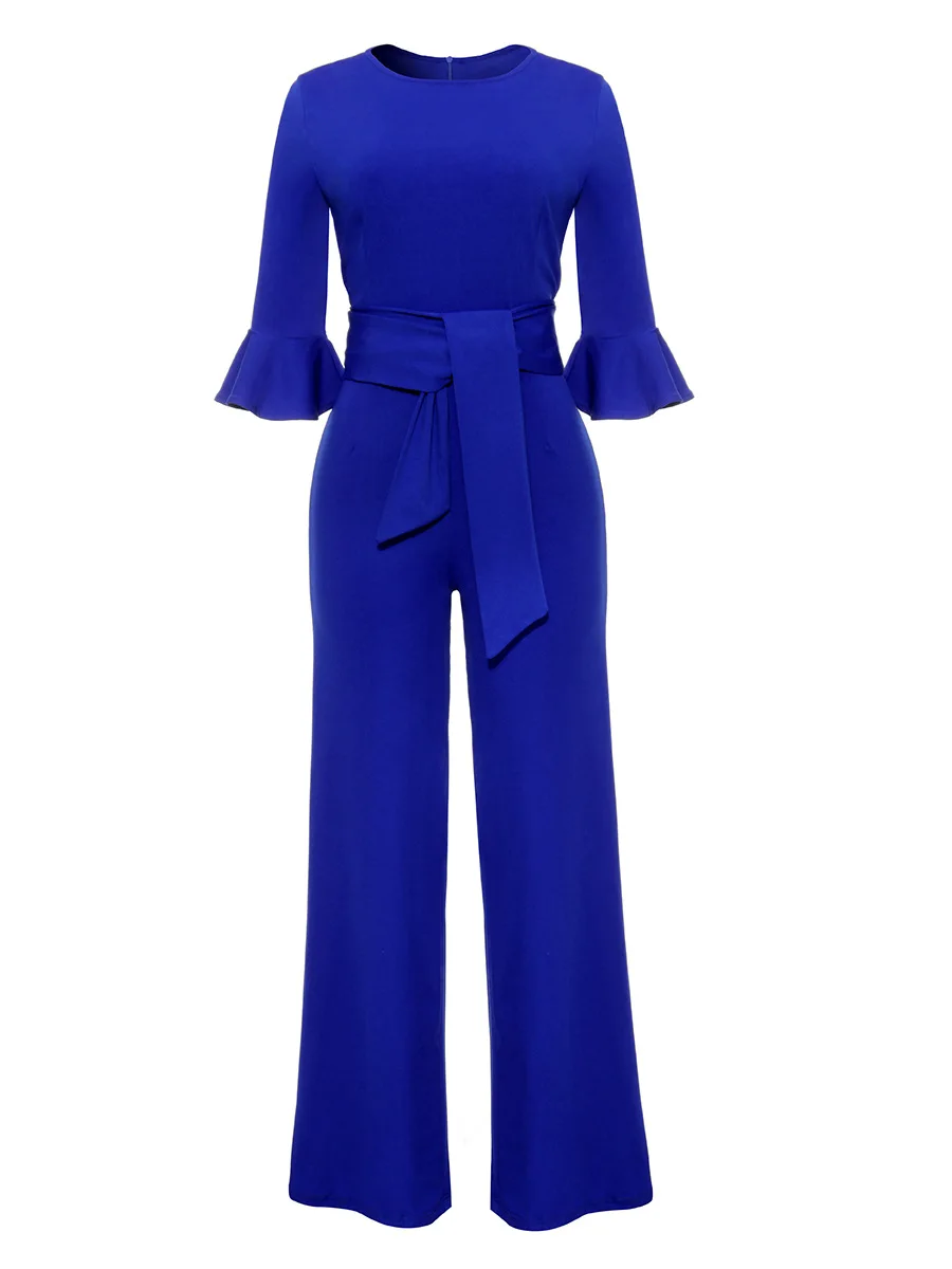 

Black Jumpsuits New Arrival Multicolor Jumpsuit Female Bandage Overalls for Women Office Lady Rompers Sexy Lace Up Solid Bodycon