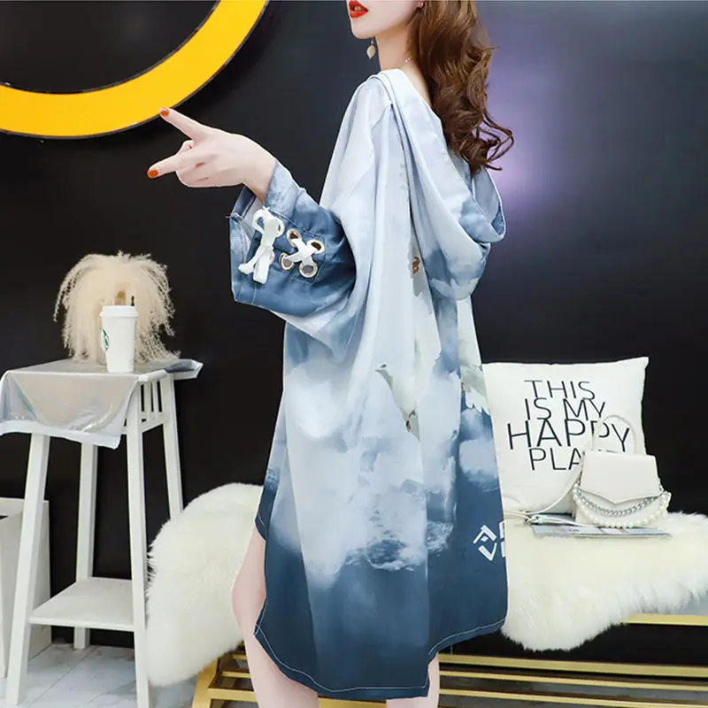 

New 2021 Tie-dye Oversized Cotton T Shirt Women Spring Summer Harajuku Tee Long Sleeve Female Tshirt Korean Tops Streetwear 040