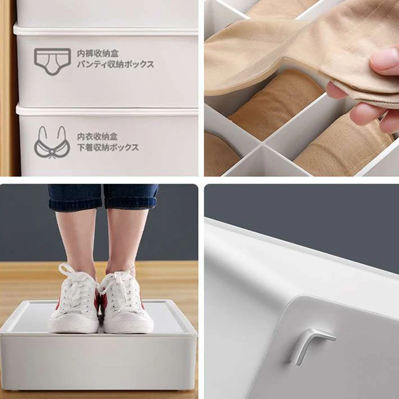 JOYBOS Storage Box Underwear Bra Socks Panty Cabinet Organizers Wardrobe Closet Home Drawer Household Compartment JBS15 | Дом и сад