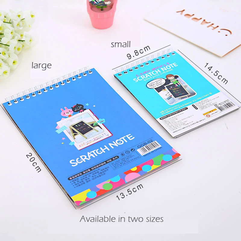 Детская креативная скребковая живопись своими руками красочная книга для