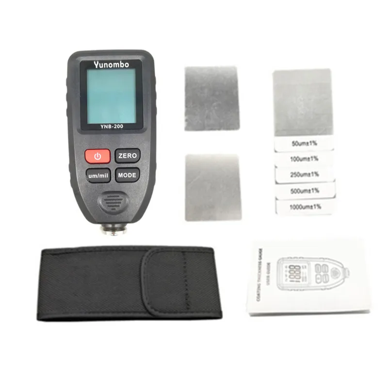 Yunombo цифровой измеритель толщины краски для автомобилей прибор измерения с