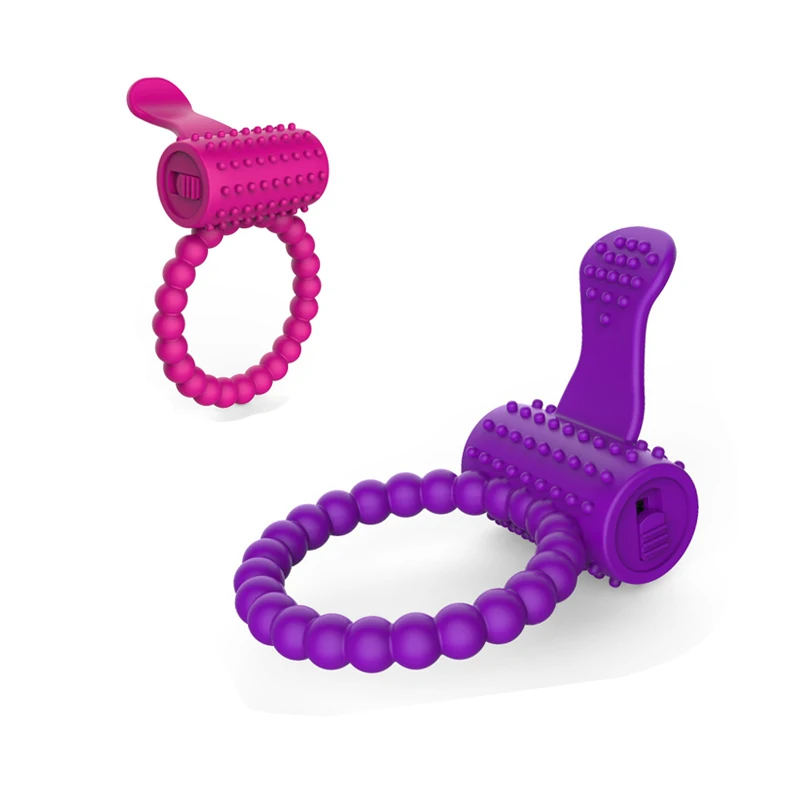 Силиконовые вибраторы-Кольца для пениса вибрирующие кольца члена Стимуляция