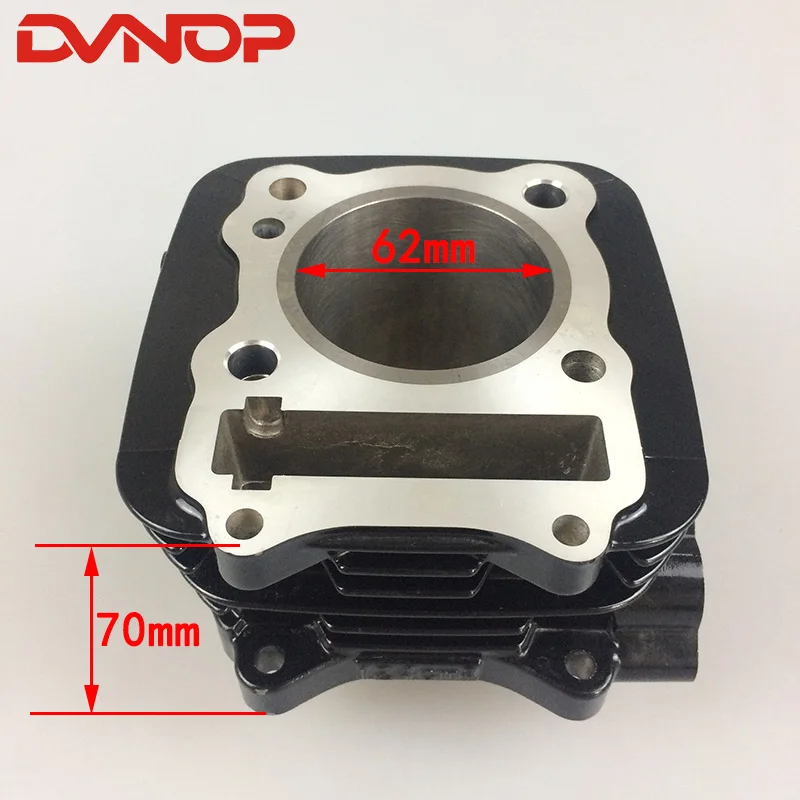 Motorcycle Cylinder Kit 62mm Big Bore for Suzuki EN125 GS125 GN125 GZ125 DR125 TU125 150cc Modified Engine 157FMI
