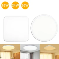 ac85 265v modern led ceiling light squareround for kitchen bedroom bathroom ultrathin lamps decoration 6w 9w 18w 24w 36w 48w