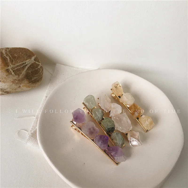 

South Korea's Freshwater Rough Hair Clip, Duckbill Clip, Word Clip, Cold Wind, Simple Fashion Fresh Hair Accessories