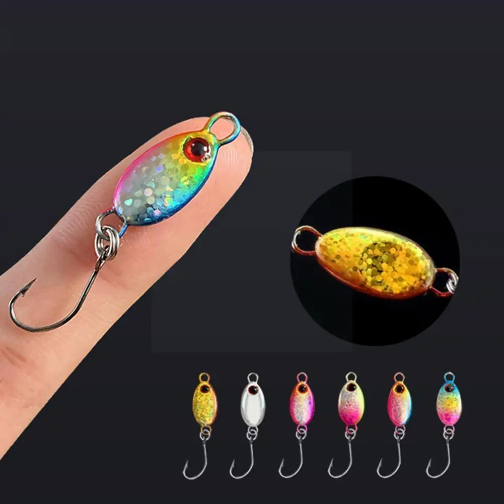 

Mini Spoon Lure 2g / 5g Micro Metal Fishing Lures Hard Fish Spinner Small With Single Spoon Hook Lure Sequin Stream W4r1