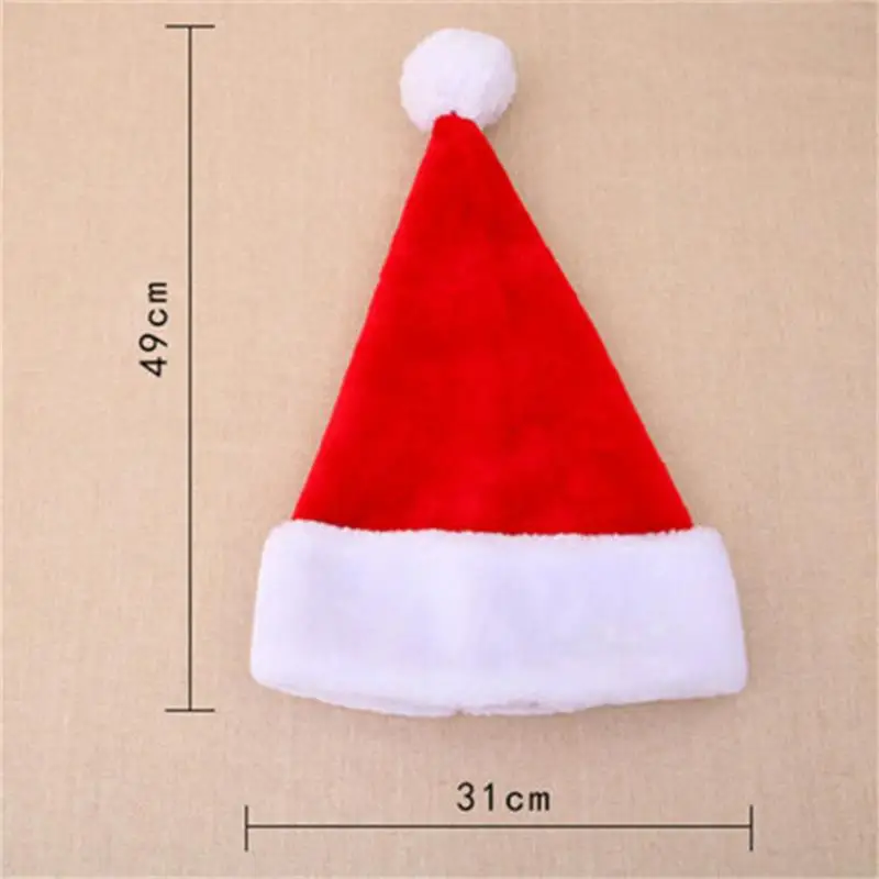 Christmas Adults Santa Home Warm Plush Xmas Elastic Cap Cosplay Costume Hats Women Men Beanies | Аксессуары для одежды