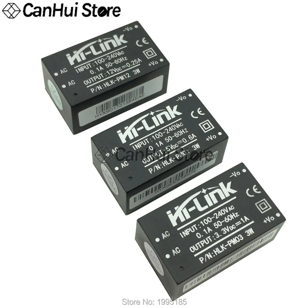Φ PM03 PM12 PM24 HLK PM01 220V to 5V/3 3 V/12V/24V mini Модуль питания Интеллектуальный модуль