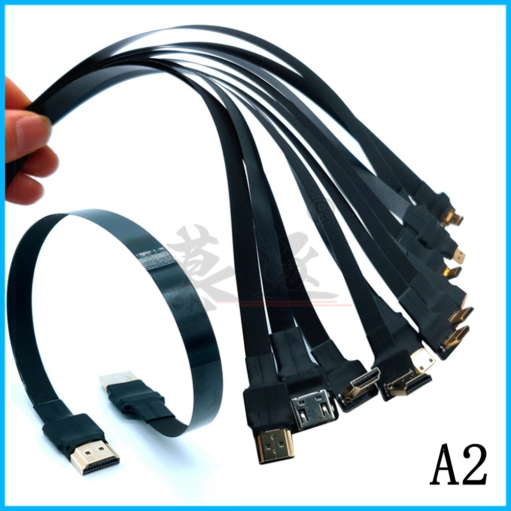 0 2 м FPV HDMI совместимый тип А папа вверх и вниз Угловой 90 градусов к HDTV FPC плоский