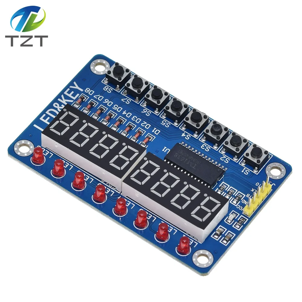 Дисплей TZT SPKey для AVR Arduino новая 8-битная цифровая светодиодная трубка 8-битный