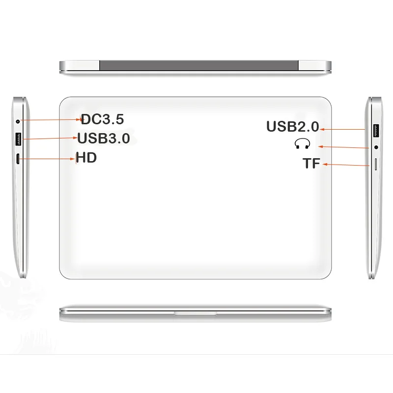 Ultrathin Hd Netbook 10.1 inch Android 7.1 Lightweigh Tand Ultra-Thin 2GB+32GGB Lapbook Laptop Quad Core Netbook+