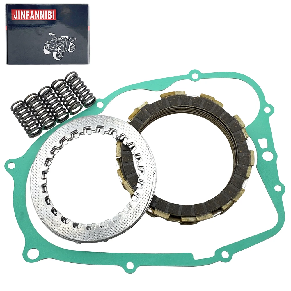 Фото Совместим с Yamaha Blaster 200 YFS200 1988-2006 1HX-16331-00-00 1V1-16324-0Комплектный комплект сцепления Сверхмощные пружины и прокладка №1
