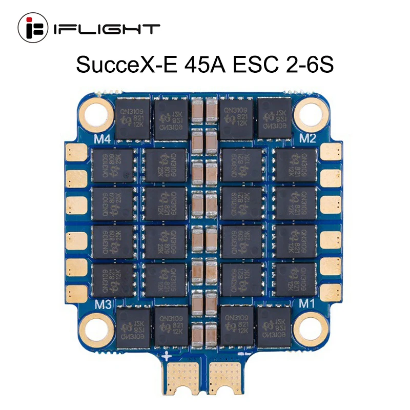 IFlight SucceX E 45A на возраст от 2 до 6 лет с BLHeli_S 4 в 1 ESC 40*43 мм поддержки DShot DShot150/300/600/MultiShot/