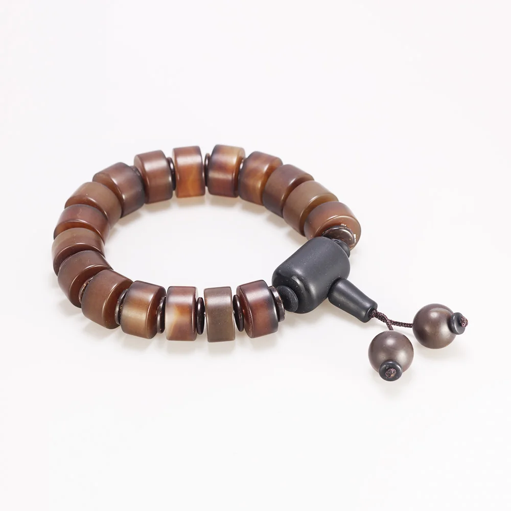 Бусины Из Натурального оникса браслет для мужчин простой этнический стиль в