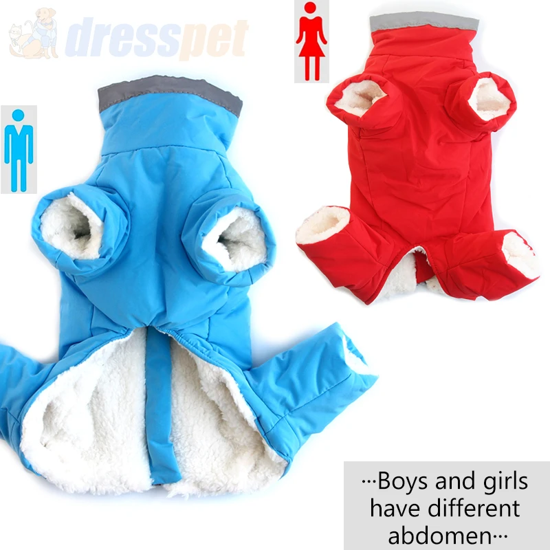 Супер теплое зимнее пальто для собак Водонепроницаемая Светоотражающая одежда