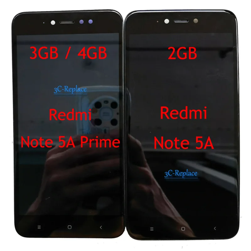 ЖК-дисплей 5 дюйма для Xiaomi Redmi Note 5A Global / Prime Pro Note5A S дигитайзер с сенсорным экраном в