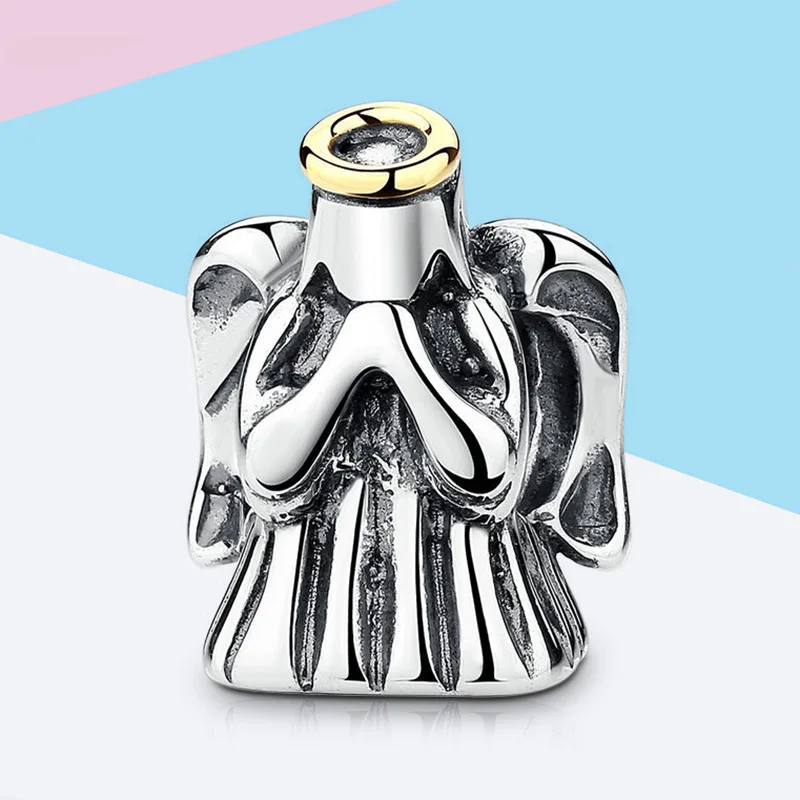 Leabyl новый золотой круглый Partern серебряный цвет угол Бусины Подходит браслет