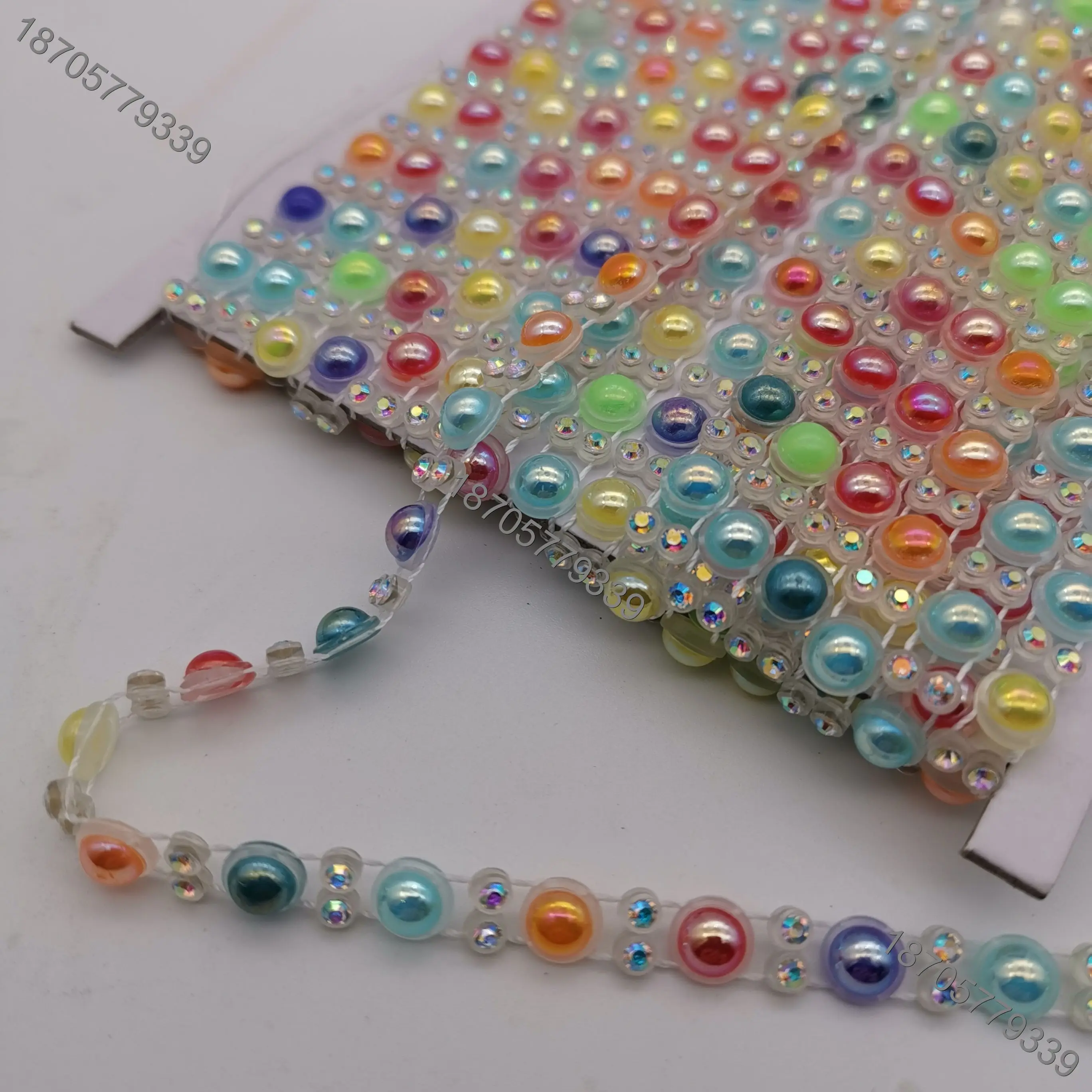 Бесплатная доставка отделка стразами SS10 кристалл AB 10 ярдов/карта страз 6 мм