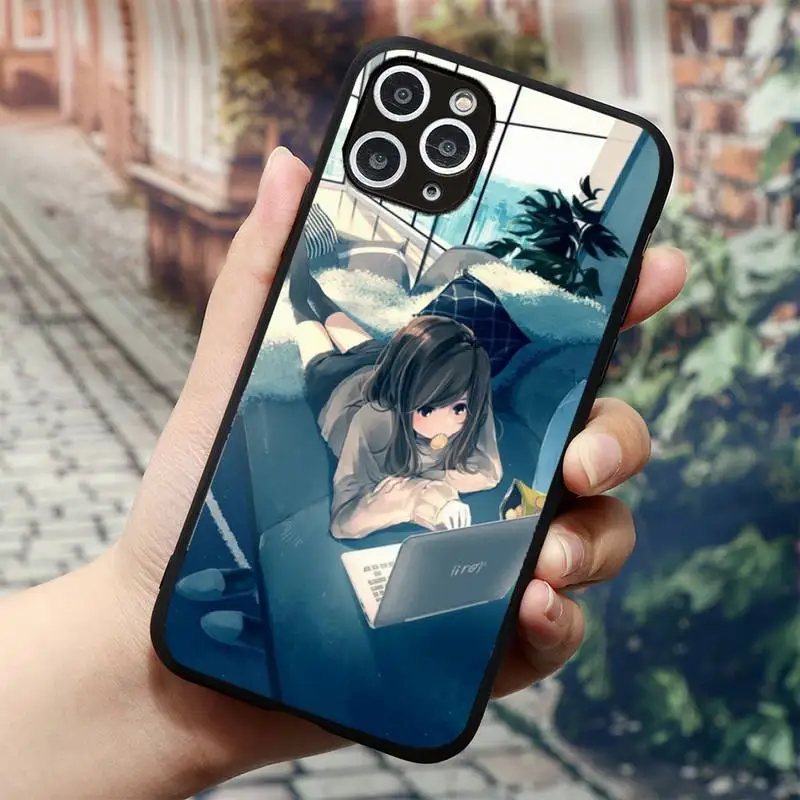 

Cute girls Phone Case for iPhone 11 12 mini pro XS MAX 8 7 6 6S Plus X 5S SE 2020 XR