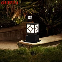 oufula outdoor wall lamp post light fixture modern patio led pillar waterproof lighting for porch balcony courtyard villa