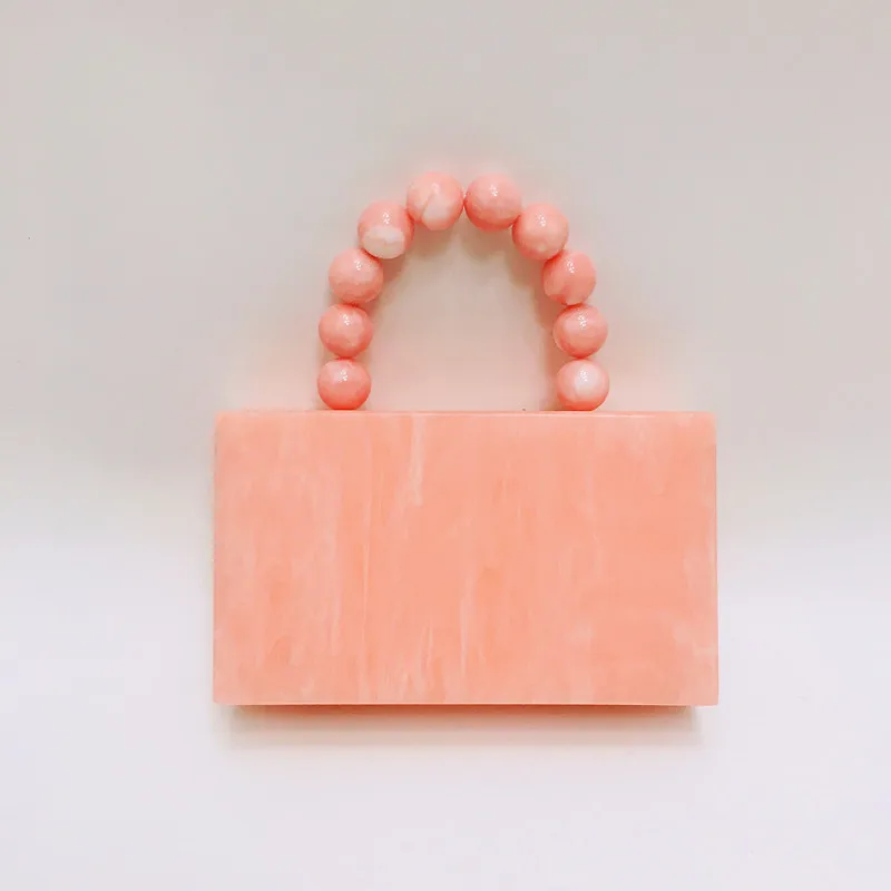 

Luxury acrylic handbag Luxury Female square Lock Jelly bag Wedding Box banquet Lady clutches With Party Tote Handbags