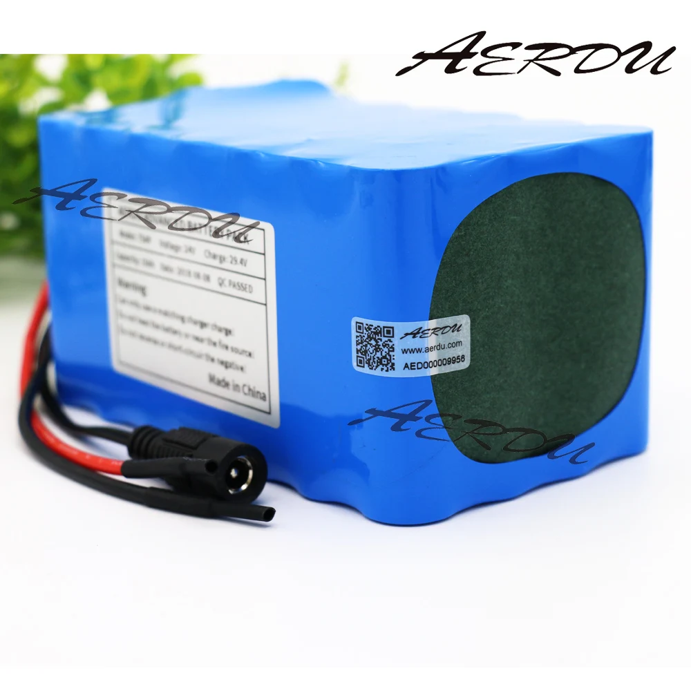 

AERDU 25.9v 24V 10Ah 450watt 20A BMS 29.4V Li-ion Battery Pack For Electric Unicycles moped ebike Scooters light bicycle power