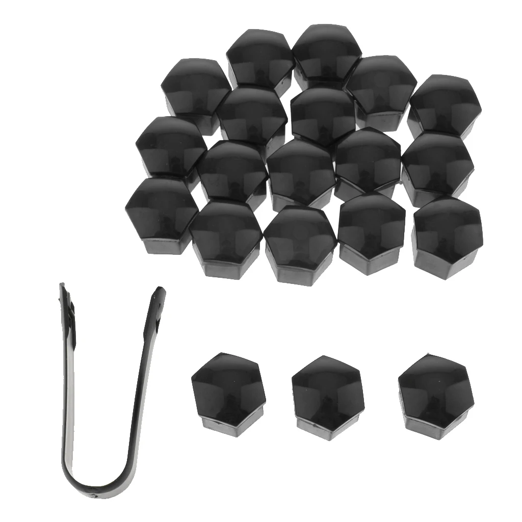 20 шт 19 мм Шестигранная розетка колеса автомобиля ступицы винта Крышка для